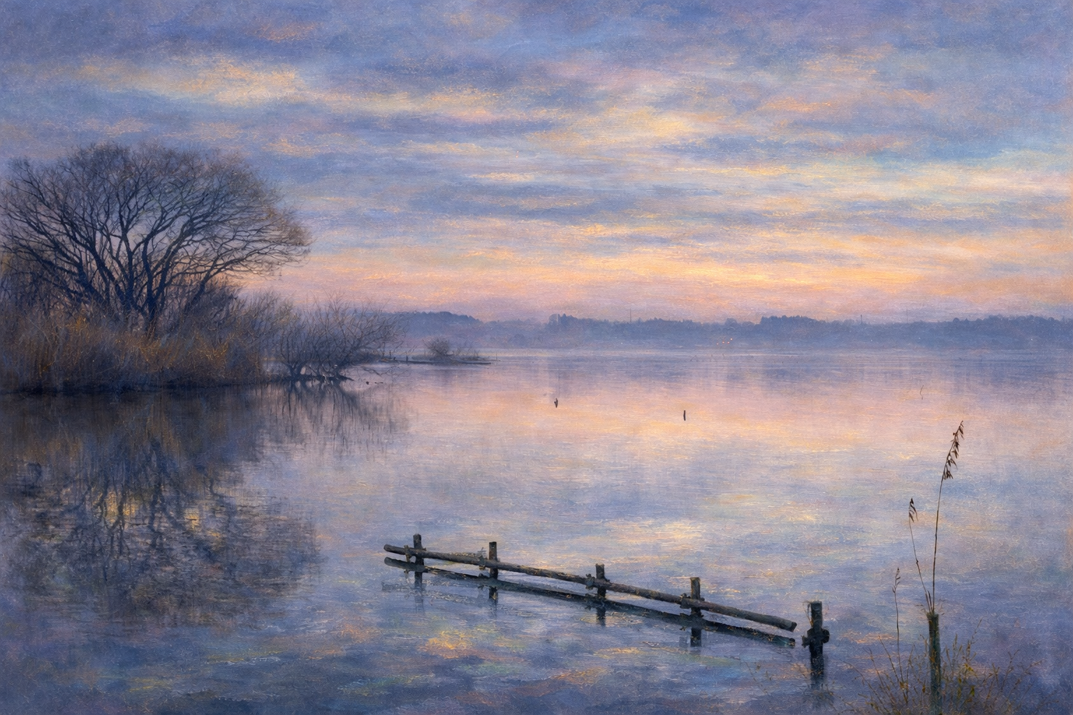 「霞ヶ浦、夜明け前の呼吸」