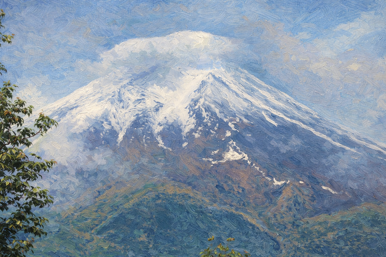 The Sacred Peak Crowned by Cloud The Sacred Peak Crowned by Cloud