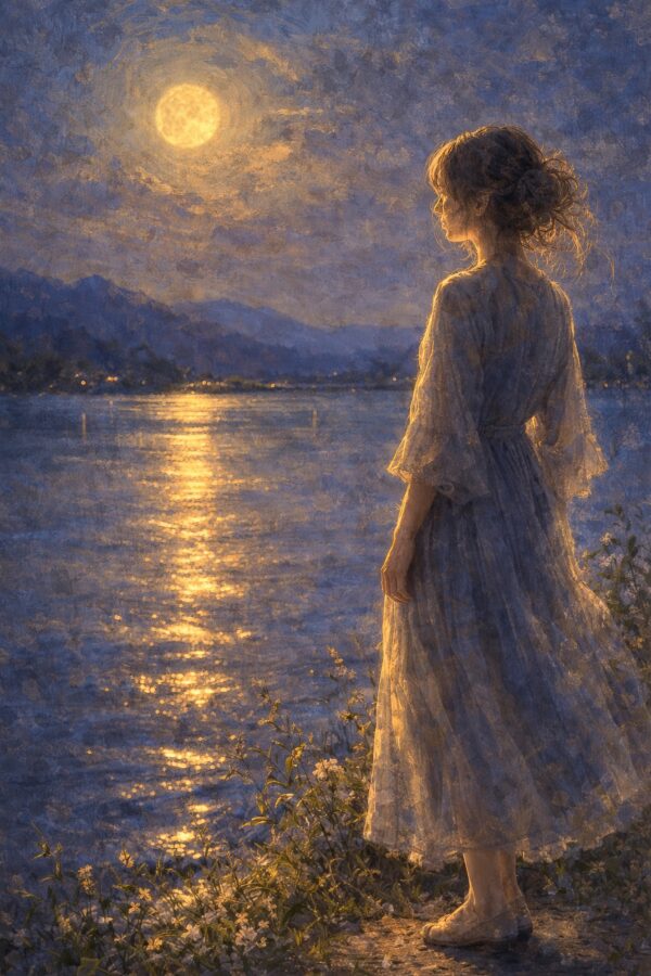 月光の湖|幻想的な光と女性美を飾る